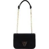 Coccinelle Leren Schoudertas Marvin Twist Handbag Smooth Calf Leather Noir Zwart