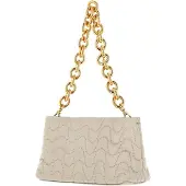 Coccinelle Leren Schoudertas Avondtas Ophelie Matelasse Handbag Gelso Beige