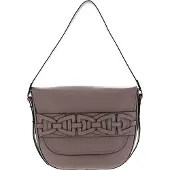 Coccinelle Leren Schoudertas Avondtas Gitane Crossbody Bag Powder Pink Beige