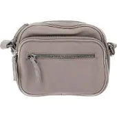 Fredsbruder Leren Schoudertas Polly Lila Light Grey Grijs
