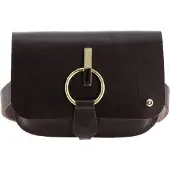 B.belt Leren Gordeltas Schoudertas Chelsey Beltbag Dark Brown Bruine