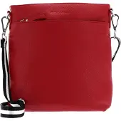 Bruno Banani Leren Schoudertas Crossbody Bag Red Rood