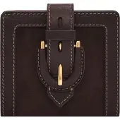 Fossil portemonnee Harwell Small Tab Bifold Mink donkerbruin