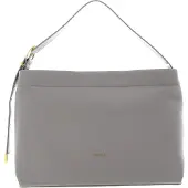 Coccinelle Leren Schoudertas Gleen Handbag Stone Grijs
