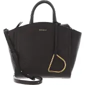 Coccinelle Leren Handtas Schoudertas Narcisse Handbag Bark Donkerbruin