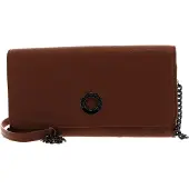 Mandarina Duck Leren Kaarthoes Schoudertas Mellow Leather Wallet Bag Indian Tan Bruine