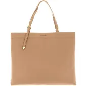 Coccinelle Leren Shopper Gleen Handbag Toasted Beige