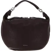 Coccinelle Leren Schoudertas Maelody Handbag Darkbrown Donkerbruin