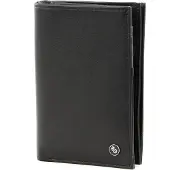 Mandarina Duck Leren Portemonnee Downtown Bifold Wallet Black Zwart