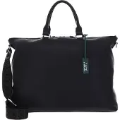 Coccinelle Leren Schoudertas Handtas Man Soft Tote Grained Leather Noir Zwart