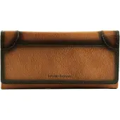 Bruno Banani Leren Portemonnee Wallet with Flap Cognac Bruine