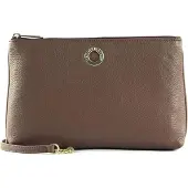 Mandarina Duck Leren Schoudertas Mellow Leather Crossover Bag Balsamic Bruine