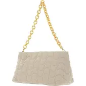 Coccinelle Leren Schoudertas Ophelie Matelasse Handbag Gelso Kaki
