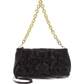 Coccinelle Leren Schoudertas Avondtas Ophelie Goodie Rock Handbag Craquele Leather Darkbrown Donkerbruin