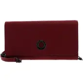 Mandarina Duck Leren Kaarthoes Schoudertas Mellow Leather Wallet Bag Rumba Red Rood