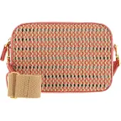 Coccinelle Schoudertas Mini Bag Woven Crossbody Mul. Geran / Geran Oranje Beige