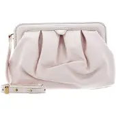 Coccinelle Leren Schoudertas Diletta Mini Bag Creamy Pink Roze