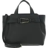 Coccinelle Leren Schoudertas Malory Handbag Grained Leather Alga Donkergroen