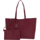 DKNY Leren Shopper Milan Prk Slope Bag Burgundy Donkerrood
