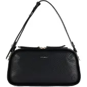 Coccinelle Leren Schoudertas Maleta Shoulder Bag Noir Zwart