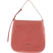 Coccinelle Leren Schoudertas Lea Suede Large Shoulderbag Geranium Oranje