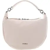 Coccinelle Leren Handtas Schoudertas Maelody Handbag Grained Leather Creamy Pink Roze