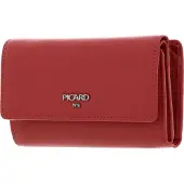 PICARD Leren Portemonnee Bingo Flap Wallet Melon Koraalrood