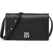 DKNY DKNYvoor vrouwen. R445AH95 Etta tas zwart (OSFA), Casual, Polyurethaan