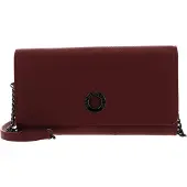 Mandarina Duck Leren Kaarthoes Schoudertas Mellow Leather Wallet Bag Mahogany Rood