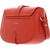 Coccinelle Leren Handtas Schoudertas Magalu Handbag Grained Leather Tangerine Oranje