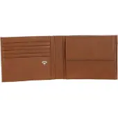 Mandarina Duck Leren Portemonnee Mellow Urban Wallet Indian Tan Bruine