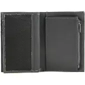 Mandarina Duck Leren Portemonnee Downtown Bifold Wallet Iron Gate Donkergrijs
