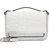 Liebeskind berlin Leren Schoudertas Lea Waxy Croco Crossbody Paperwhite Crème