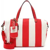 Tamaris Schoudertas Lou Bowlingbag Red Paars Crème