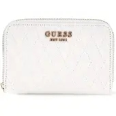 GUESS Portemonnee Betula SLG Medium Zip Around Wallet White Wit