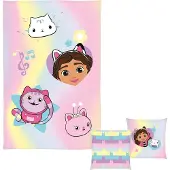Gabby's Poppenhuis Gabby´s Dollhouse Plaid met kussen (Roze/geel)