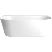 Arcqua Ligbad palmas back to wall 180x110 cm arcryl glans wit