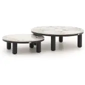 Bellagio + 15% kassakorting | Sarsina lounge tuintafelset ø85cm(h:27cm)/ø65cm (h:21cm)