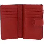 Gianni chiarini Portemonnee Grain Wallet Cherry Donkerrood