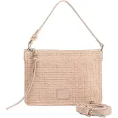 Fredsbruder Leren Schoudertas Weave Harmony Crossbag Stone Oud roze