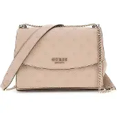 GUESS Handtas 'Sac Bandoulière Zarela Luxury Satche Simply Taupe Logo' bruin