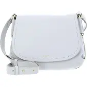 Coccinelle Leren schoudertas Rebekka Handbag Grained Leather Snow Lichtgrijs