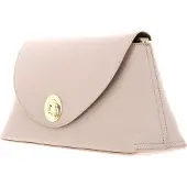 Coccinelle Leren schoudertas Nikla Handbag Double Grainy Leather Rosette / Warm Taupe beige