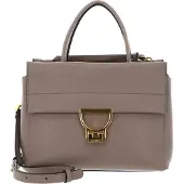 Coccinelle Leren handtas schoudertas Arlettis Handbag Grained Leather Warm Taupe