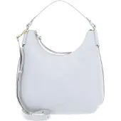 Coccinelle Leren schoudertas Rebekka Handbag Grained Leather Snow Lichtblauw