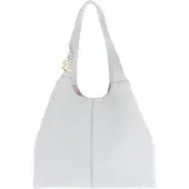 Coccinelle Leren schoudertas C-Easy Shopper Snow Lichtgrijs