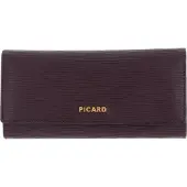 PICARD Leren portemonnee Calais 1 Flap Wallet Vino paars