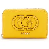 GUESS portemonnee Calebra SLG Medium Zip Around Wallet Marigold geel