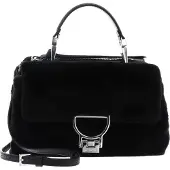 Coccinelle Leren schoudertas handtas Arlettis Synthetic Fur Handbag Noir / Noir zwart