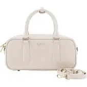 Seidenfelt Manufaktur handtas schoudertas Arvaja Bowling Bag Beige crème